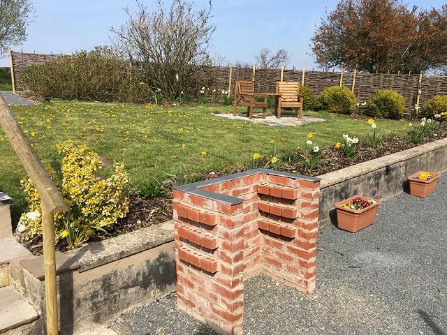 BBQ area and garden