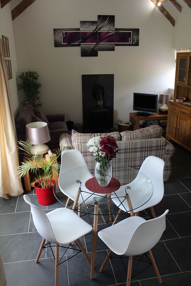 Dining and living area